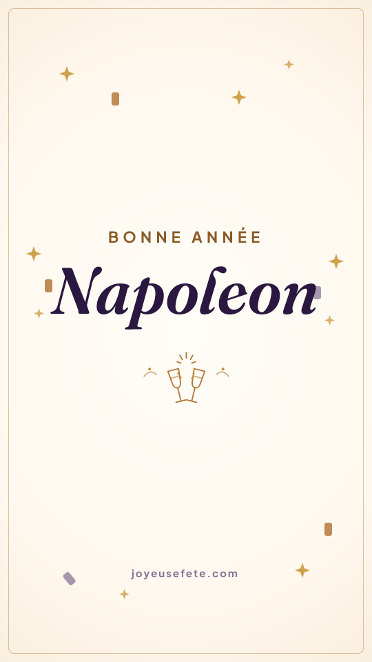 Image « Bonne année Napoleon » au format story