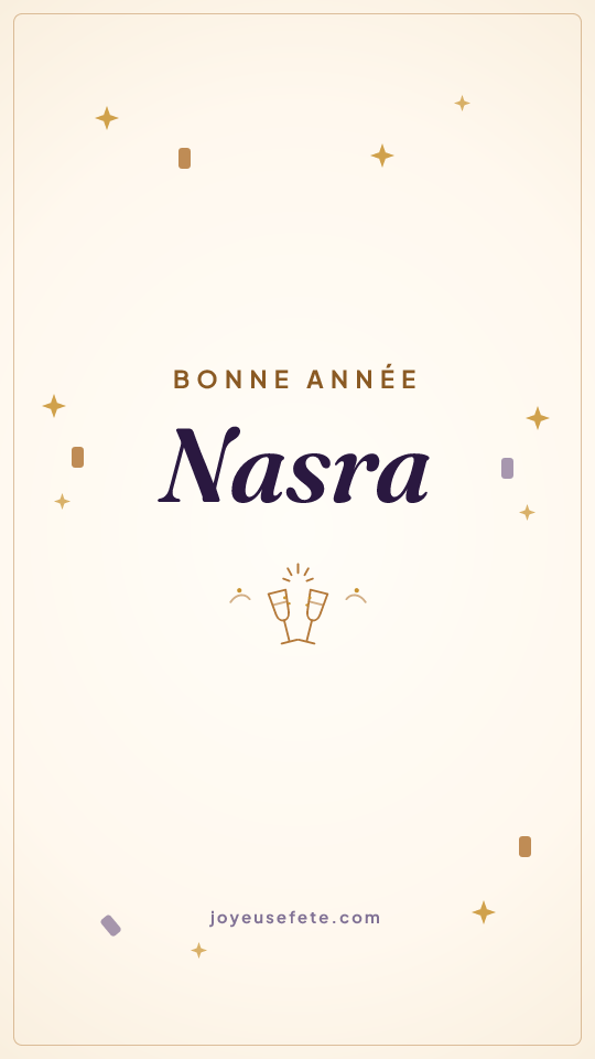 Image « Bonne année Nasra » au format story
