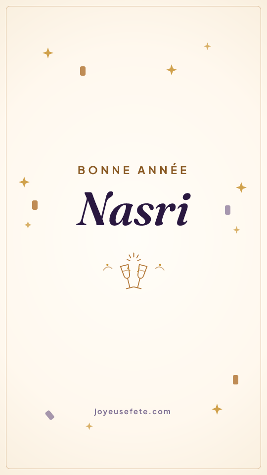 Image « Bonne année Nasri » au format story