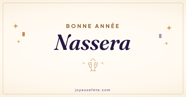Image « Bonne année Nassera » au format large