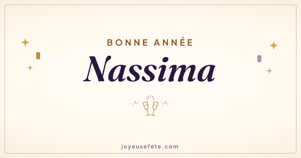 Image « Bonne année Nassima » au format large