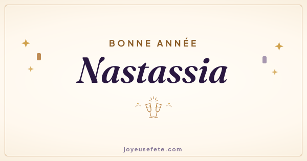 Image « Bonne année Nastassia » au format large