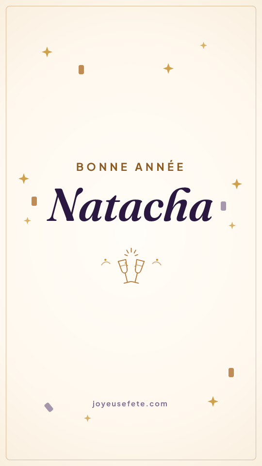 Image « Bonne année Natacha » au format story