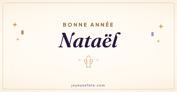 Image « Bonne année Nataël » au format large