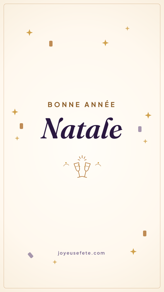 Image « Bonne année Natale » au format story