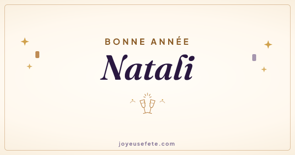 Image « Bonne année Natali » au format large