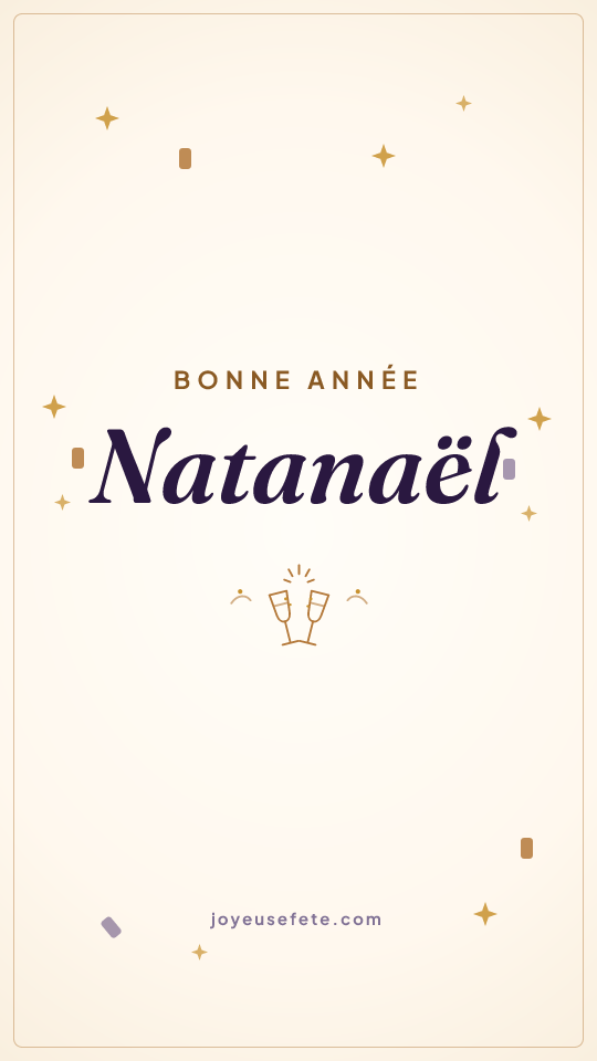 Image « Bonne année Natanaël » au format story