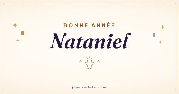Image « Bonne année Nataniel » au format large