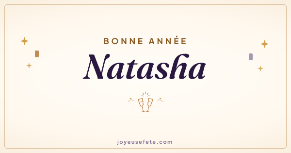Image « Bonne année Natasha » au format large