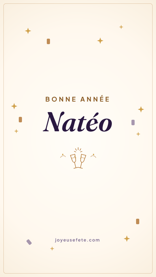Image « Bonne année Natéo » au format story