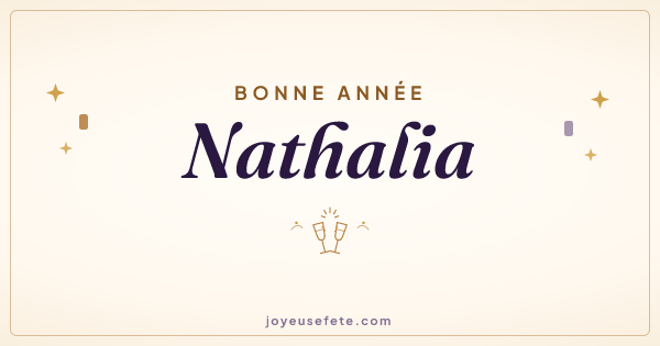 Image « Bonne année Nathalia » au format large