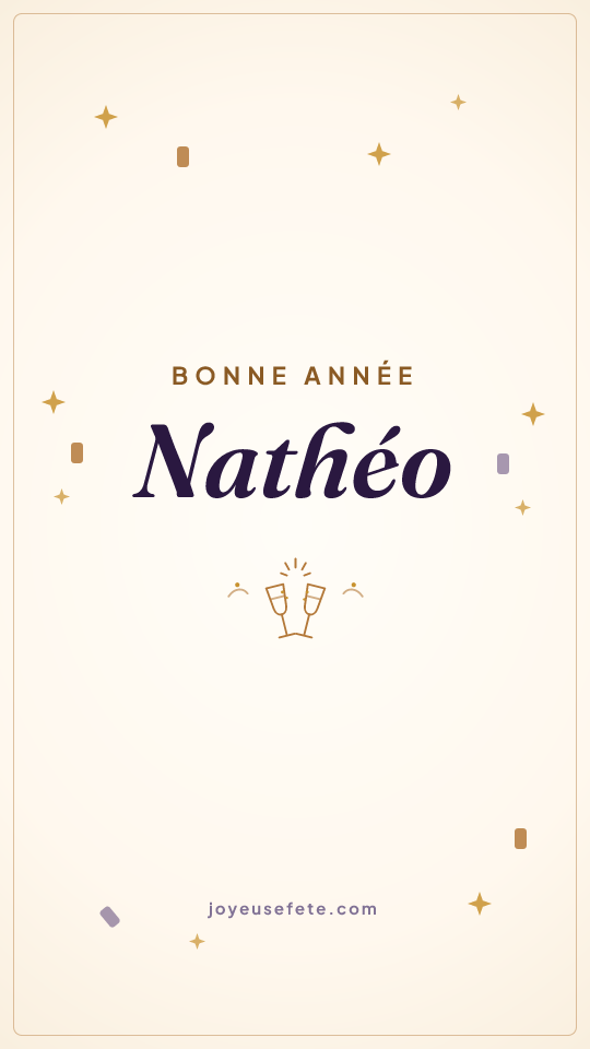 Image « Bonne année Nathéo » au format story