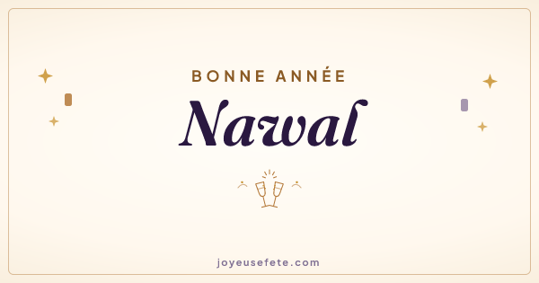 Image « Bonne année Nawal » au format large