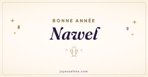 Image « Bonne année Nawel » au format large