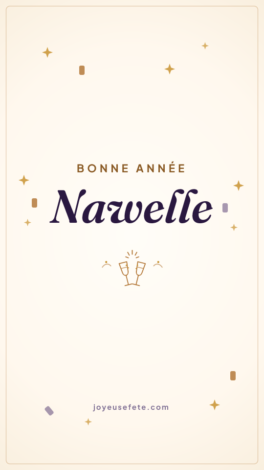 Image « Bonne année Nawelle » au format story