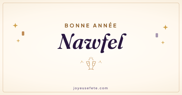 Image « Bonne année Nawfel » au format large