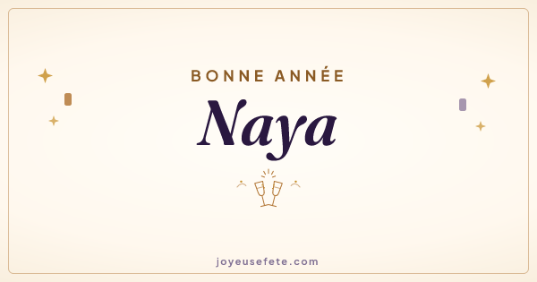 Image « Bonne année Naya » au format large