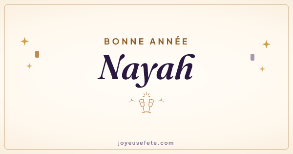 Image « Bonne année Nayah » au format large