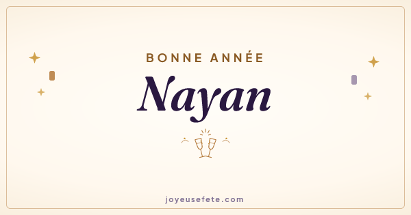 Image « Bonne année Nayan » au format large