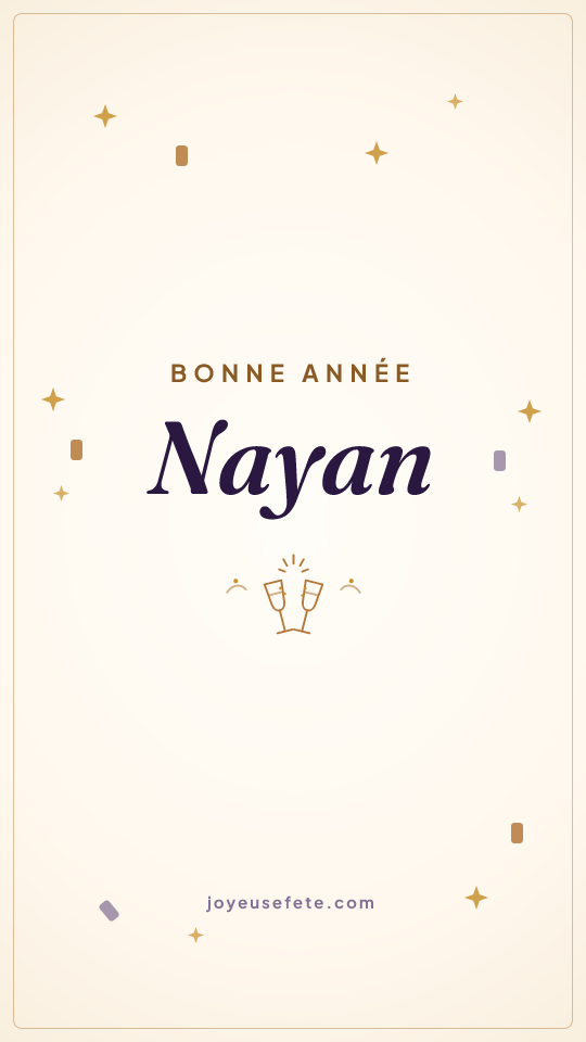 Image « Bonne année Nayan » au format story