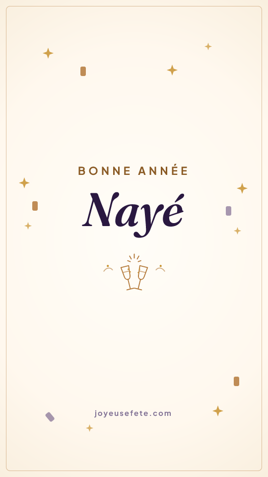 Image « Bonne année Nayé » au format story