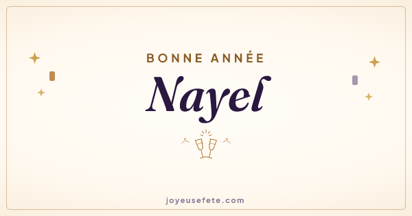 Image « Bonne année Nayel » au format large