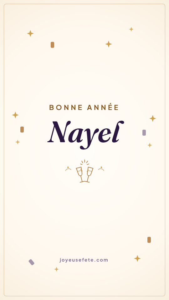 Image « Bonne année Nayel » au format story