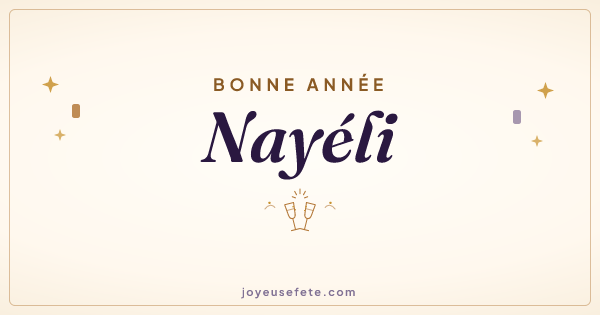 Image « Bonne année Nayéli » au format large