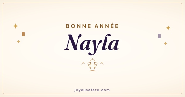 Image « Bonne année Nayla » au format large