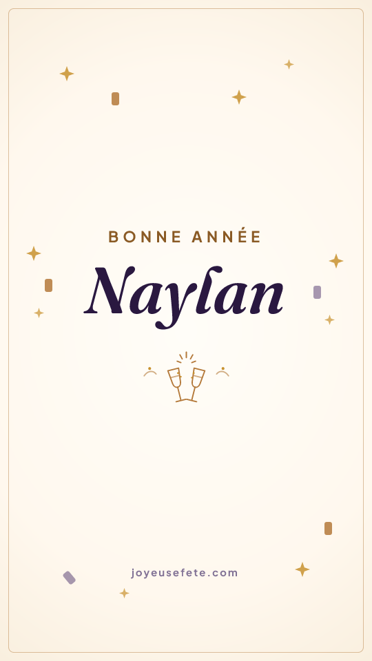 Image « Bonne année Naylan » au format story