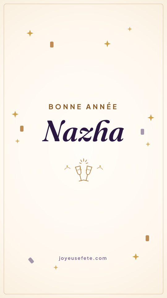 Image « Bonne année Nazha » au format story