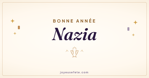 Image « Bonne année Nazia » au format large