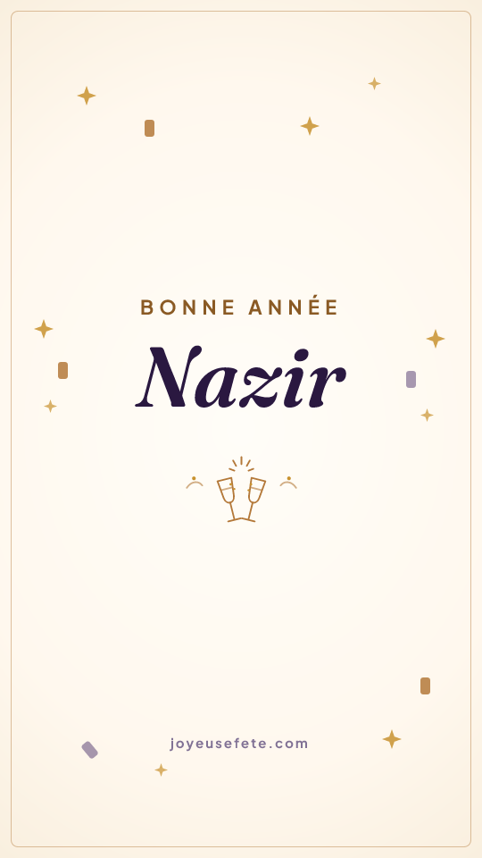 Image « Bonne année Nazir » au format story
