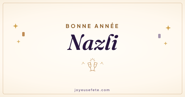 Image « Bonne année Nazli » au format large