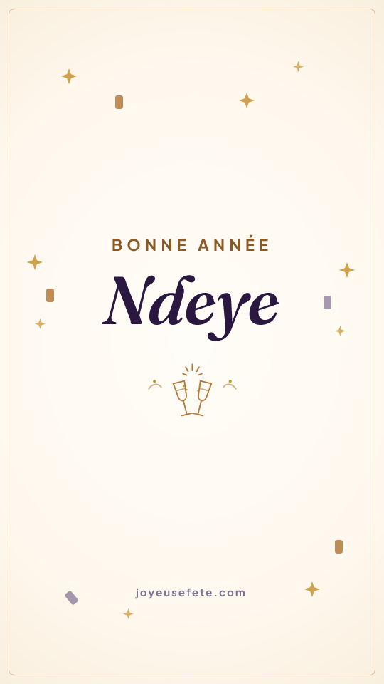 Image « Bonne année Ndeye » au format story