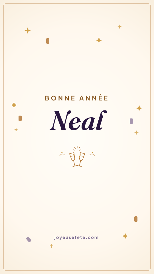 Image « Bonne année Neal » au format story
