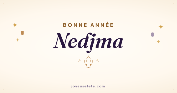 Image « Bonne année Nedjma » au format large