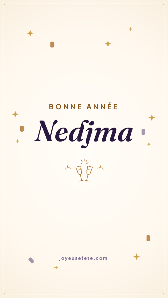 Image « Bonne année Nedjma » au format story