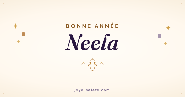 Image « Bonne année Neela » au format large