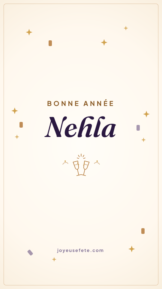 Image « Bonne année Nehla » au format story