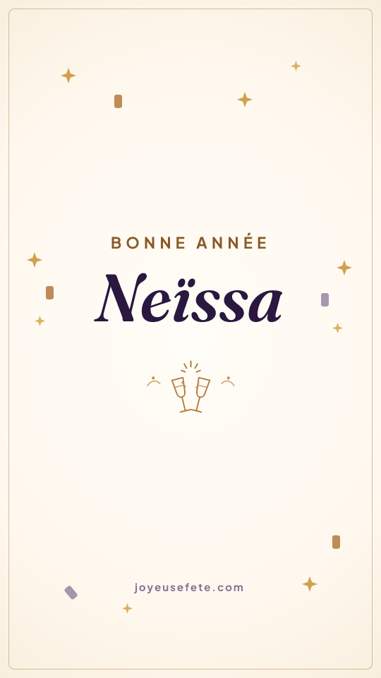 Image « Bonne année Neïssa » au format story
