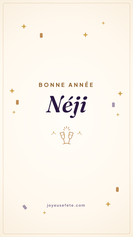 Image « Bonne année Néji » au format story