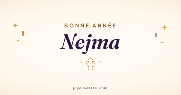 Image « Bonne année Nejma » au format large