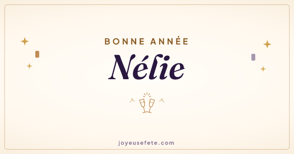 Image « Bonne année Nélie » au format large