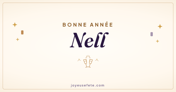 Image « Bonne année Nell » au format large
