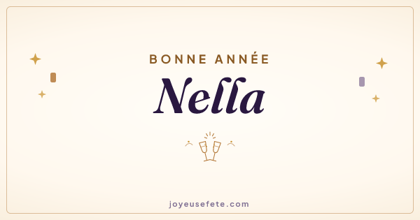 Image « Bonne année Nella » au format large
