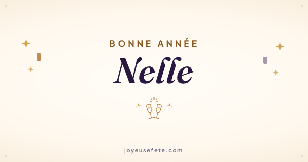 Image « Bonne année Nelle » au format large