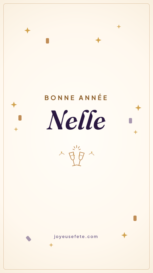 Image « Bonne année Nelle » au format story