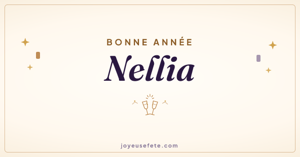 Image « Bonne année Nellia » au format large