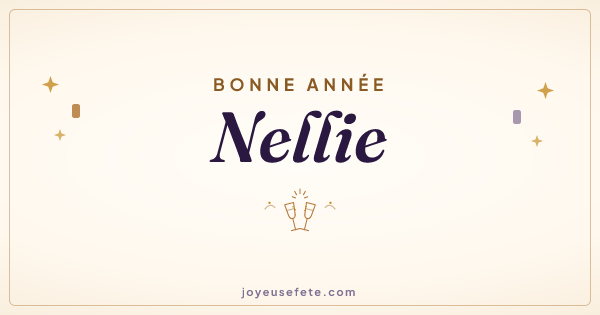 Image « Bonne année Nellie » au format large